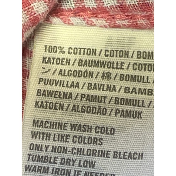 Abercrombie & Fitch Plaid Button-Up Shirt Pink Blue M Flannel Western Wear - Picture 10 of 11